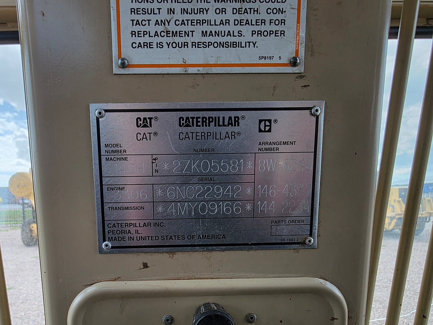 MOTOCONFORMADORA CAT 140H