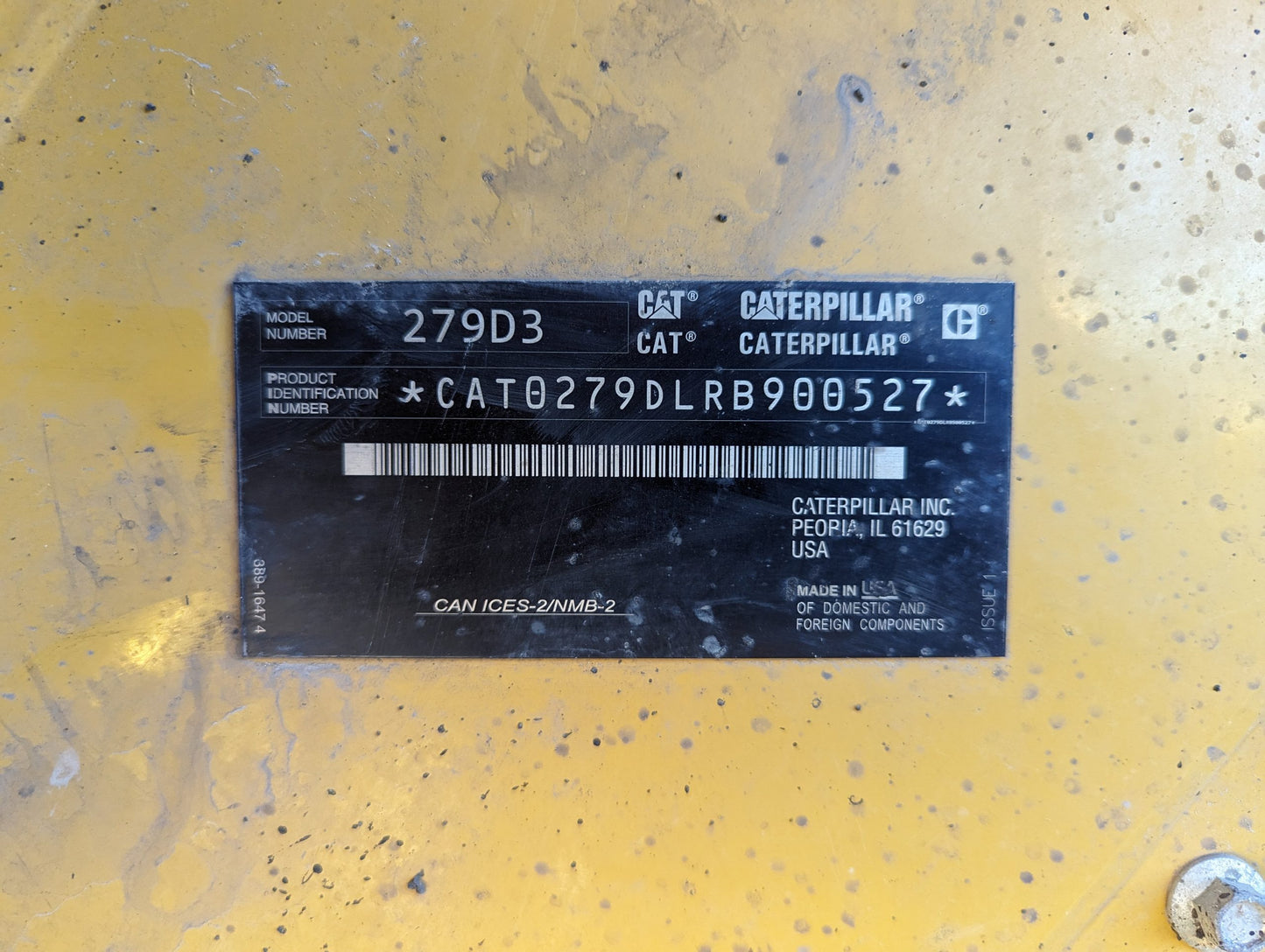 MiniCarcador CAT 279D3 2019