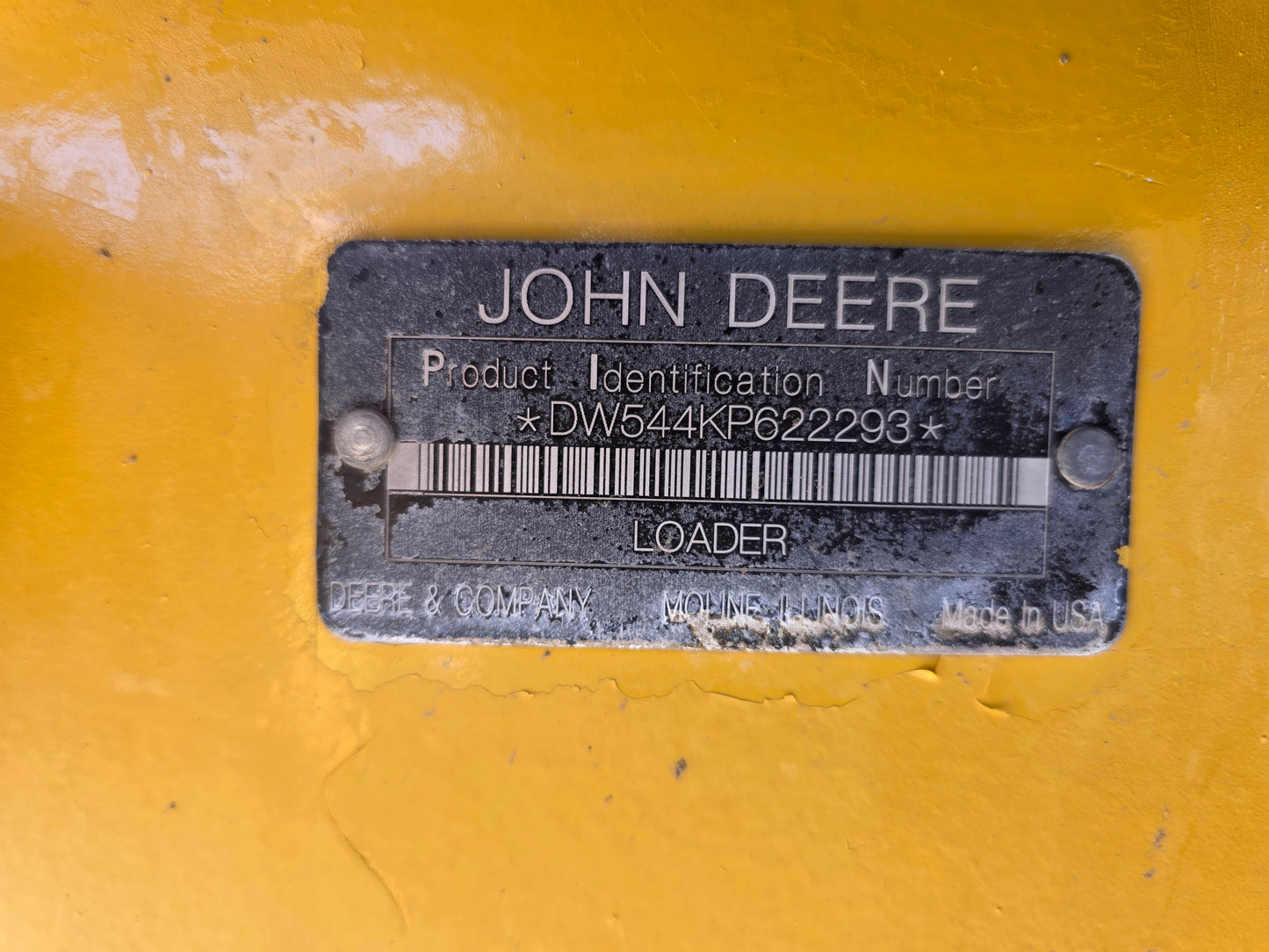 CARGADOR FRONTAL 544K JOHN DEERE