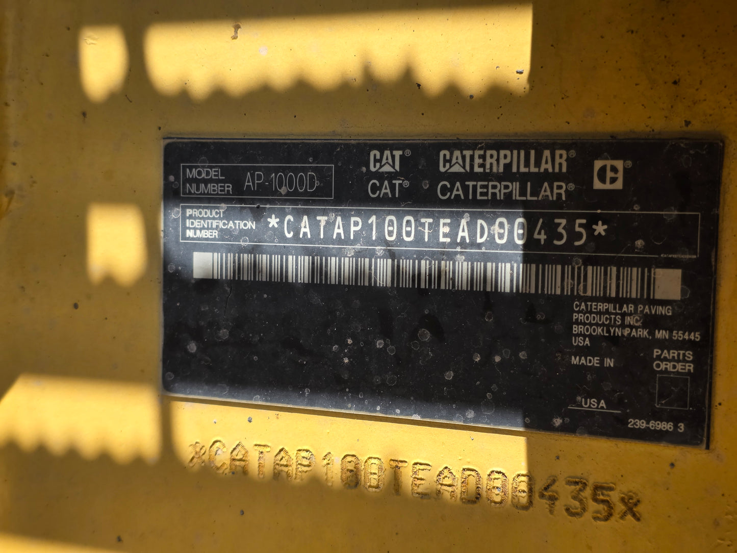 CAT AP1000P 2010