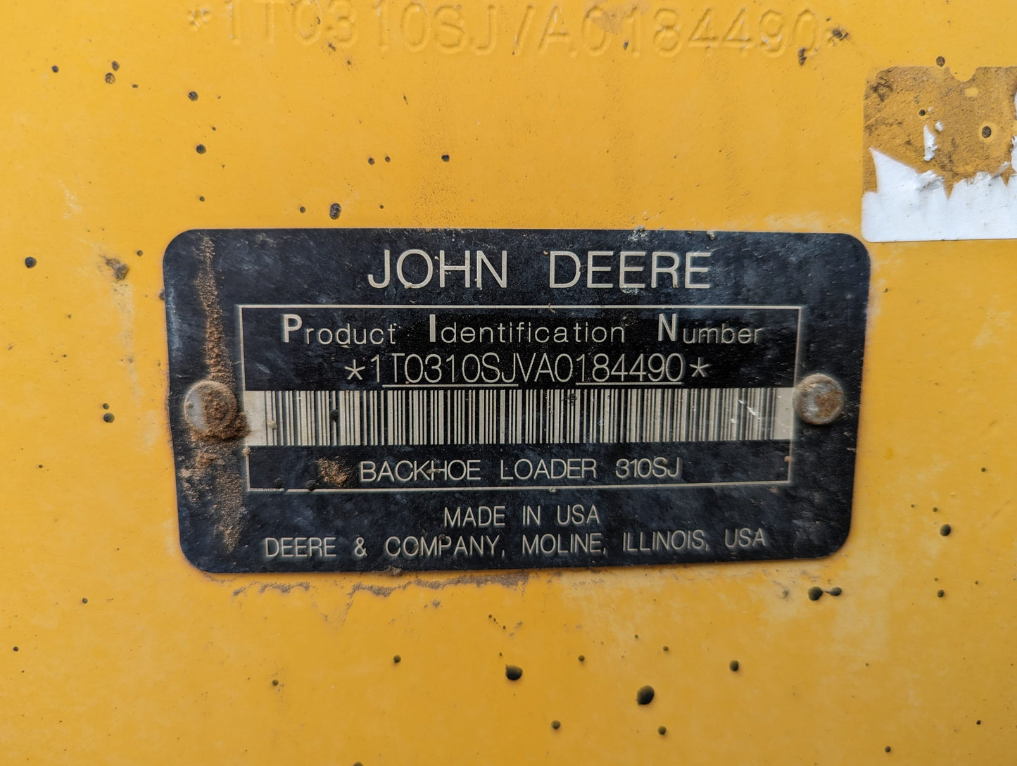 Retro Excavadora John Deer 310SJ 2009